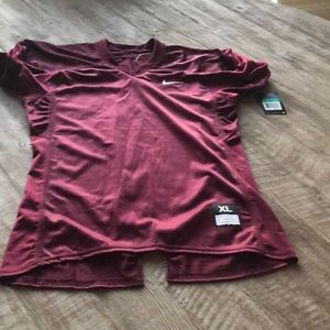 Burgundy Niki football jersey